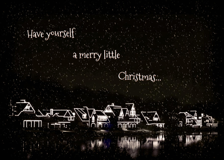 Holiday Photograph - Boathouse Row Christmas by Dark Whimsy