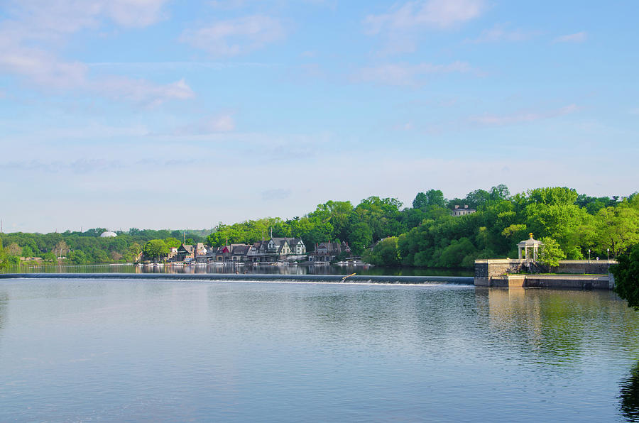 Boathouse Row from MLK Drive Photograph by Bill Cannon