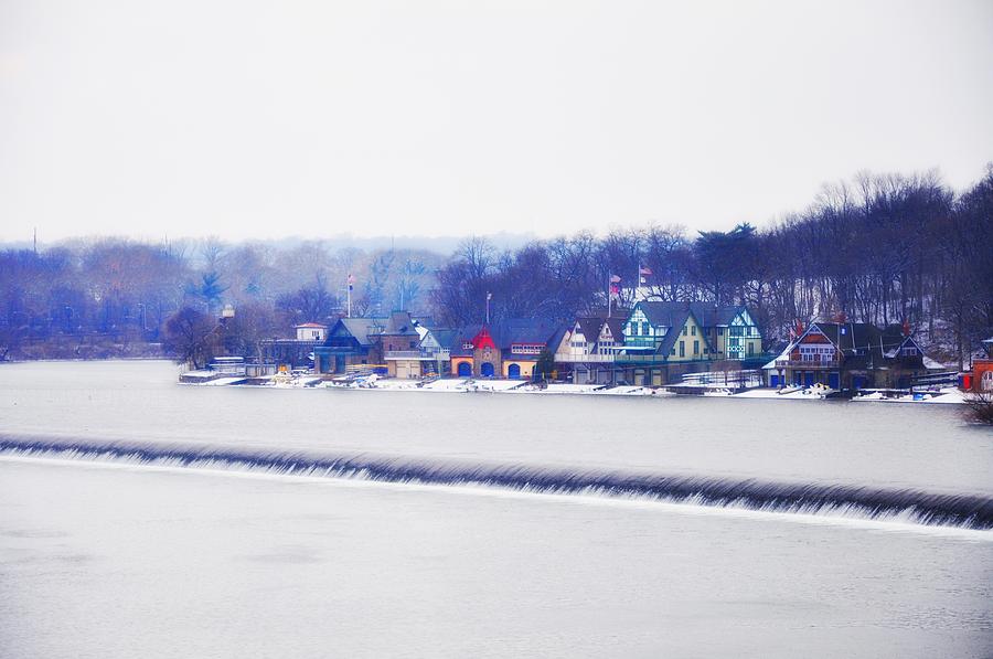 Philadelphia Photograph - Boathouse Row In Winter by Bill Cannon