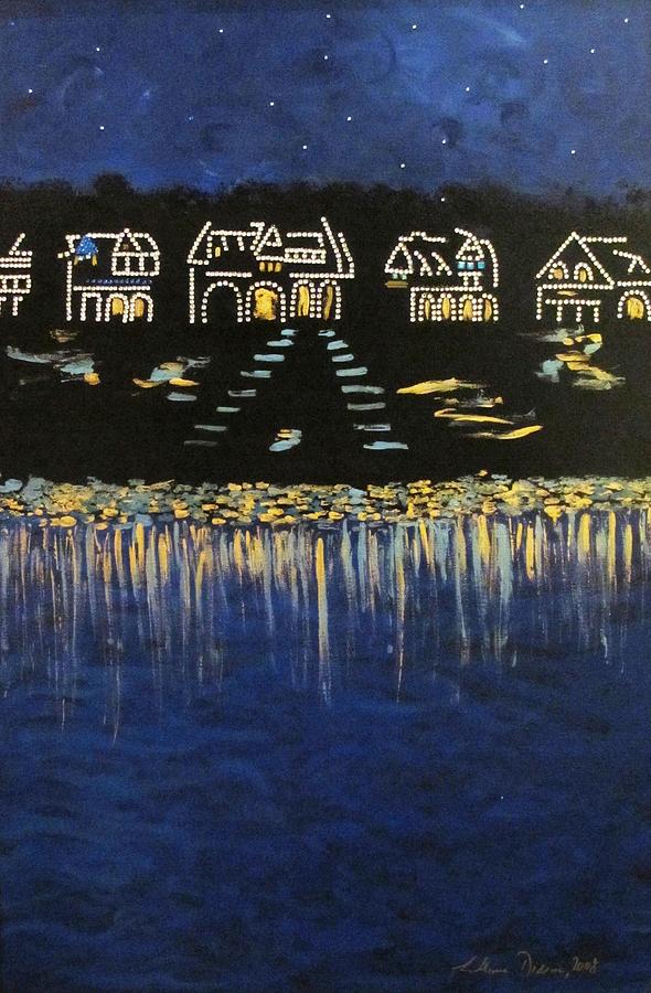 Boathouse Row Painting by Lilliana Didovic