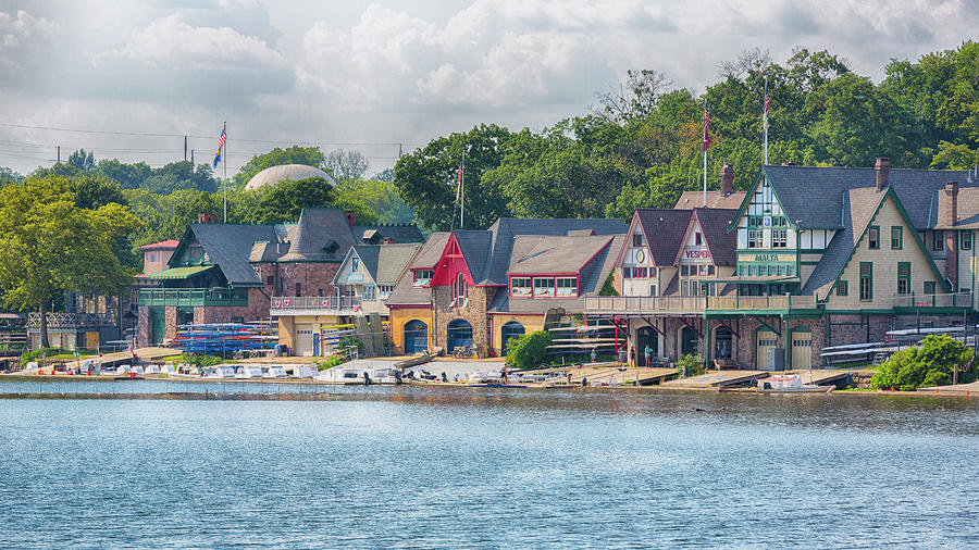 Boathouse Row Photograph by Stephen Stookey