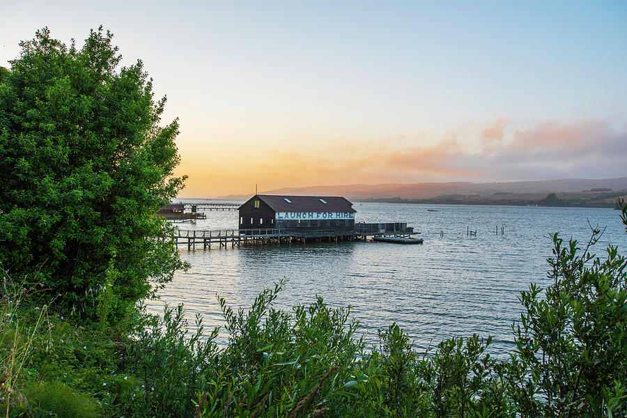 Boathouse Sunset Photograph by Scott Cunningham