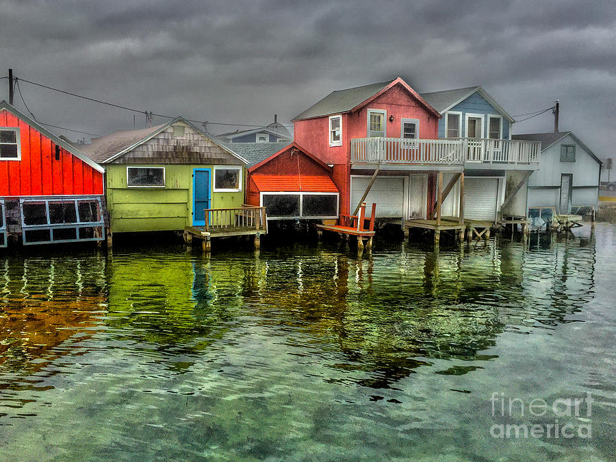 Boathouses Photograph by William Norton