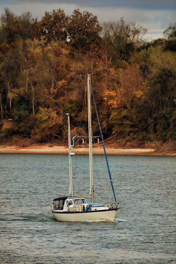 Boating In Autumn Photograph by Jai Johnson