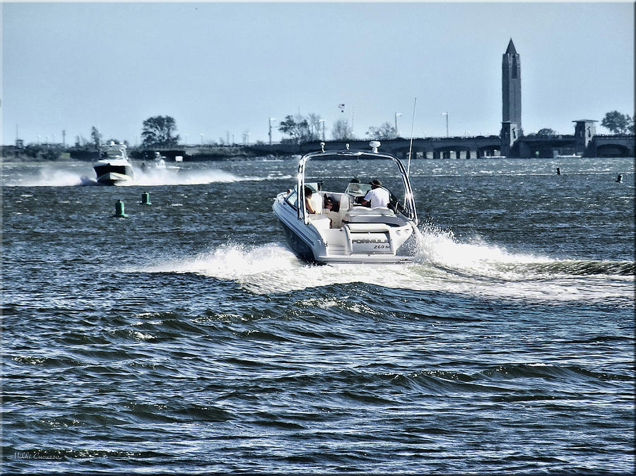 Boating off of Jones Beach Photograph by Mikki Cucuzzo