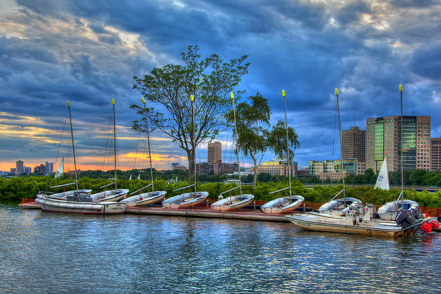 Boating on the Charles River - Boston Photograph by Joann Vitali