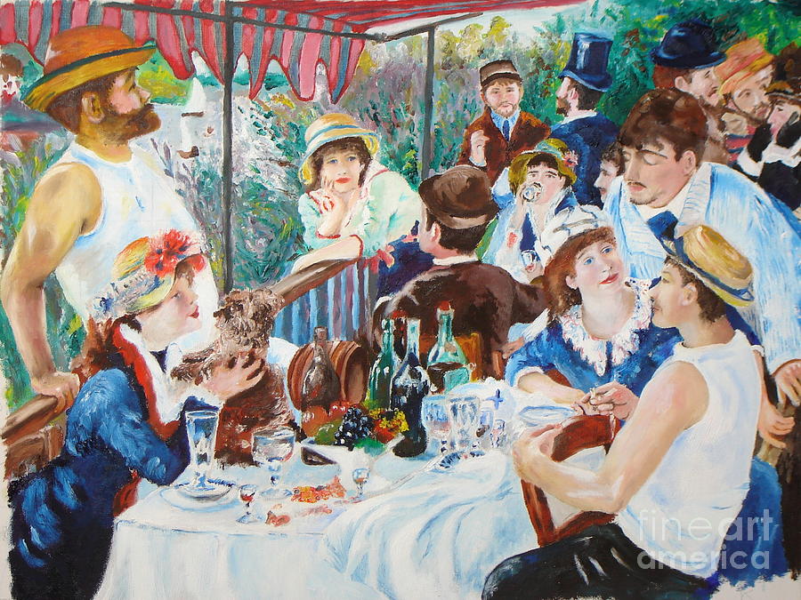 Renoirs Boating Party Luncheon Painting by James Lavott