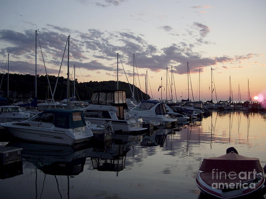 Boating Perfect Sunset Photograph by Carol Komassa