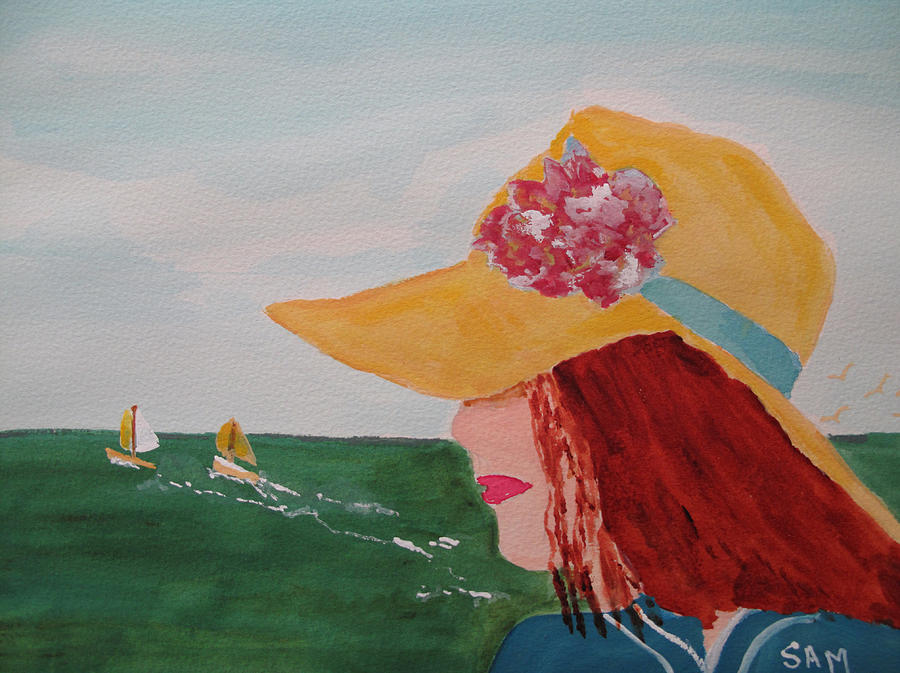 Boating Painting by Sandy McIntire