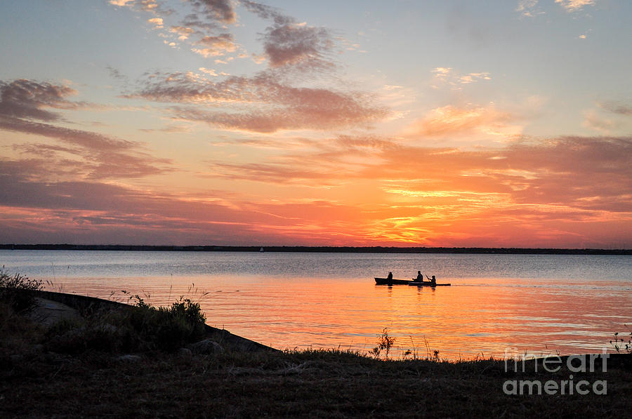 Boating Sunset Photograph by Cheryl McClure
