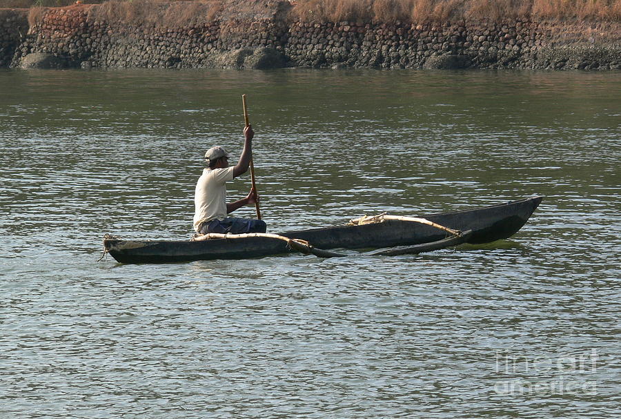 Boatman Photograph by Padamvir Singh