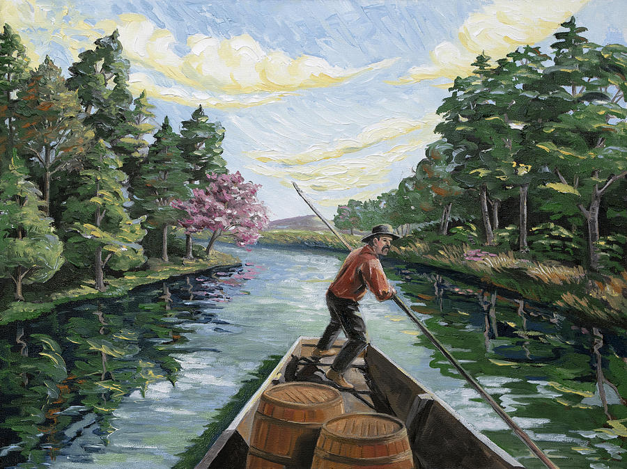 Boatman Painting - Boatman by Paula McHugh Boatman Painting - Boatman by Paula McHugh