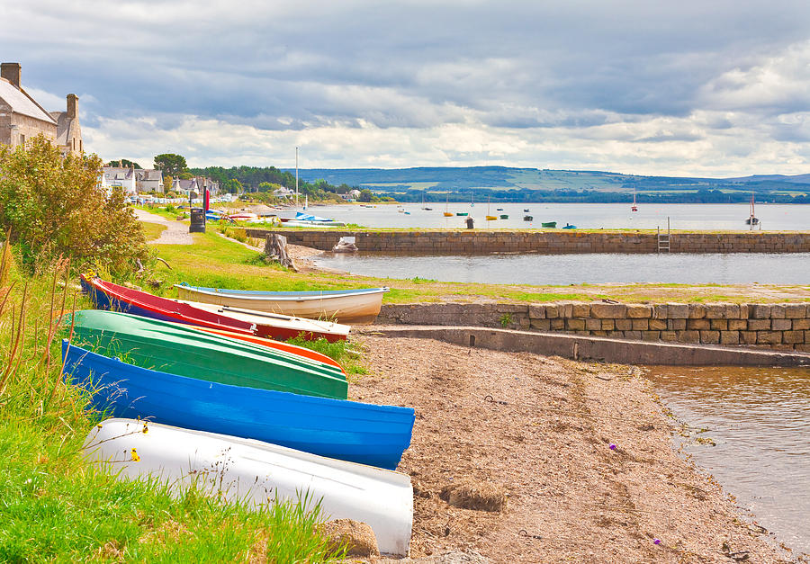 Boats at Findhorn Photograph by Tom Gowanlock