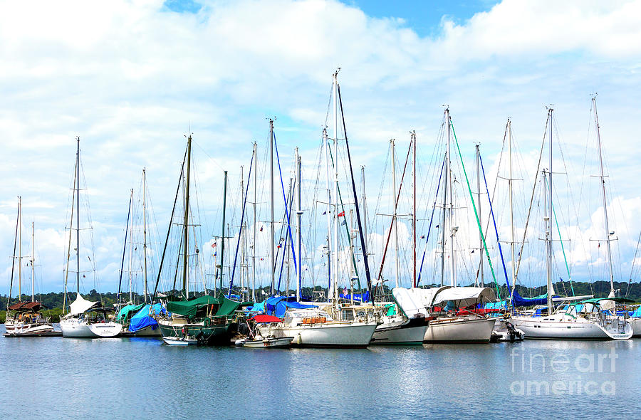 Boats at Isla Bastimentos Panama Photograph by John Rizzuto