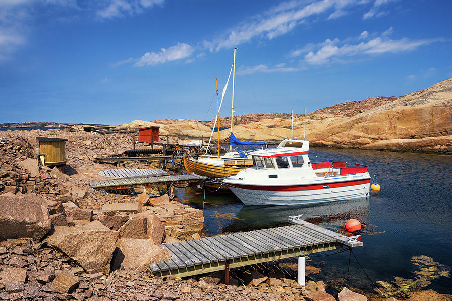 Boats at Stangehuvuds Photograph by James Billings