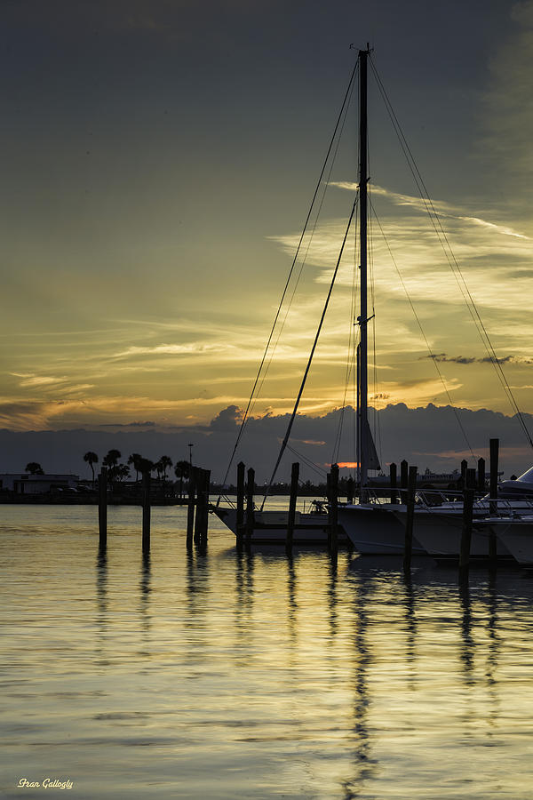 Boats at Sunset Photograph by Fran Gallogly