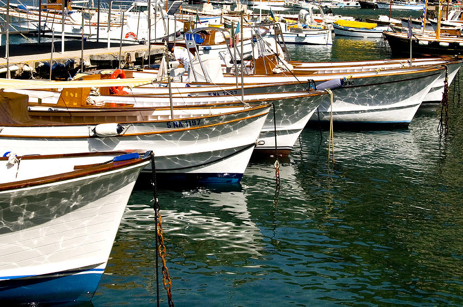 Boats Capri Italy Photograph by Xavier Cardell