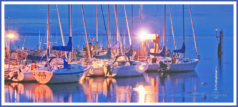 Boats Docked at Twilight Photograph by A Macarthur Gurmankin