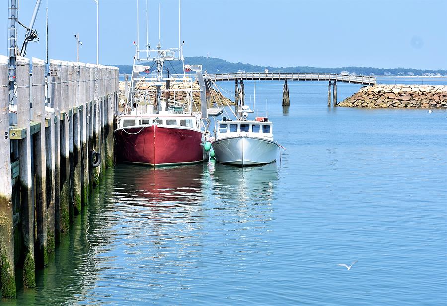 Boats Dockside in Plymouth, Ma Photograph by C Sev Photography Fine