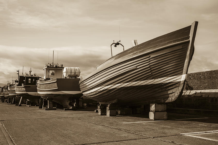 Boats hauled out for winter. Photograph by John Paul Cullen