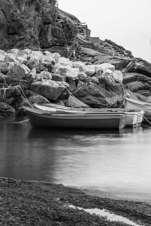 Boats in Cinque Terre Italy  Photograph by John McGraw