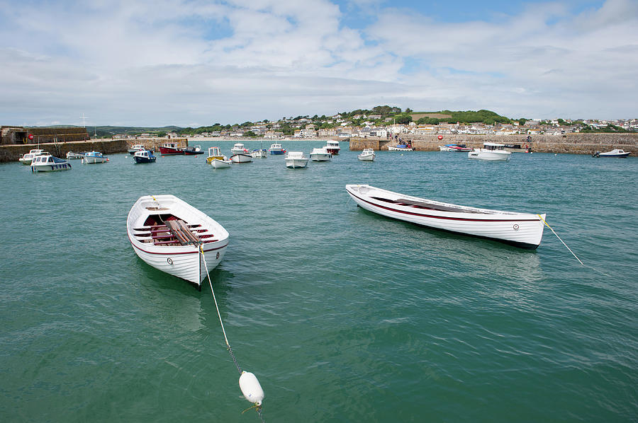 Boats in Habour Photograph by Helen Jackson