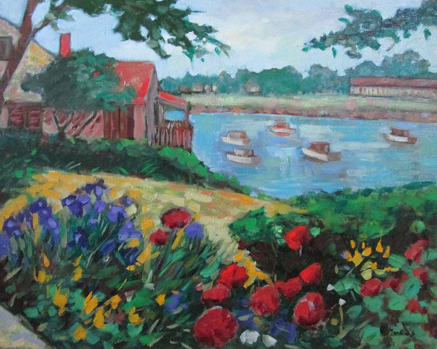 Ogunquit Painting - Boats in Ogunquit by Marilene Sawaf Ogunquit Painting - Boats in Ogunquit by Marilene Sawaf
