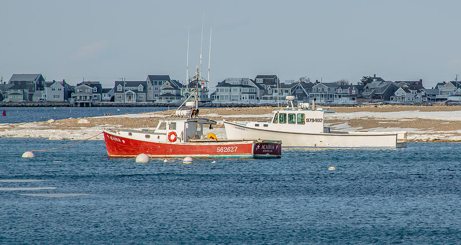 Boats in Scituate Harbor Photograph by Brian MacLean