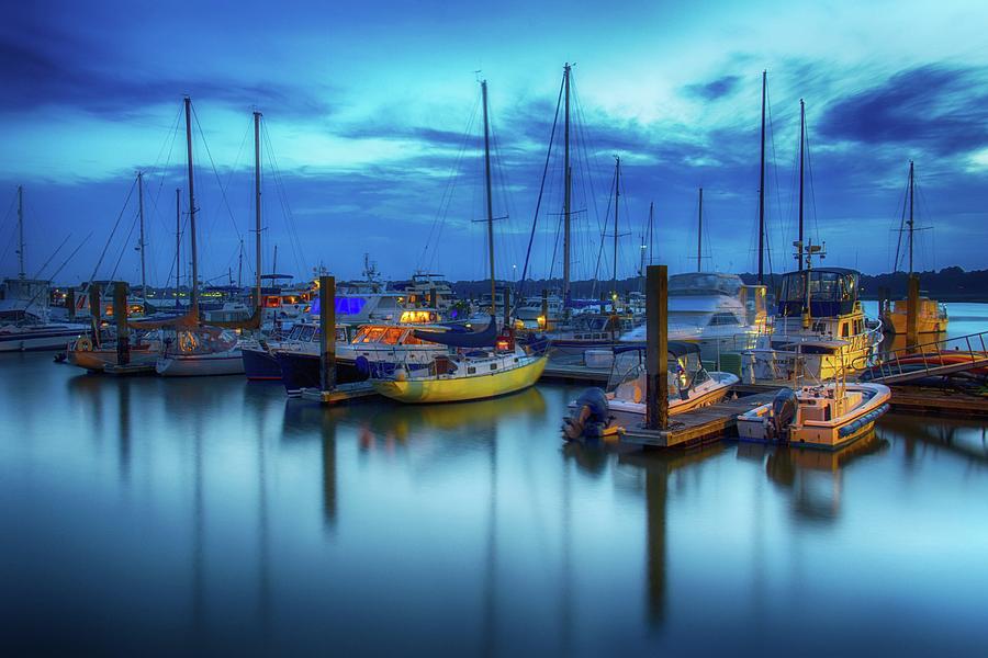 Boats in the Bay Photograph by Kenny Thomas