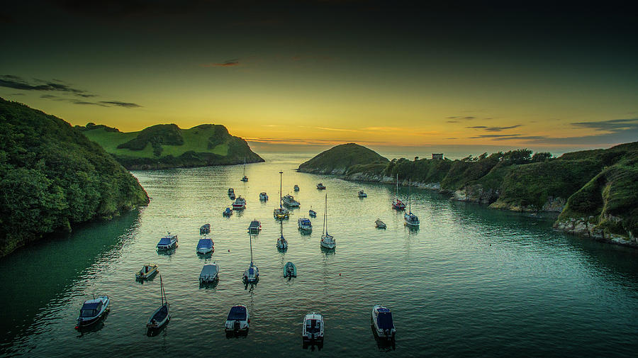 Boats in Watermouth Cove Photograph by Philip Fearnley
