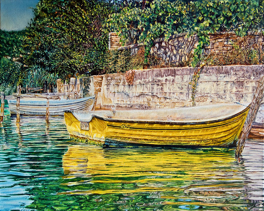 Boats Painting by Michelangelo Rossi
