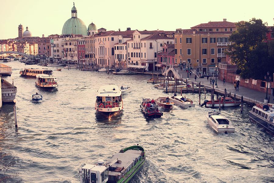 Boats of Venice Photograph by Brad Scott