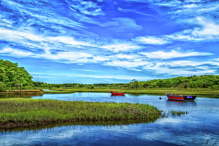 Boats on Herring River, Cape Cod Photograph by Gestalt Imagery - Fine ...