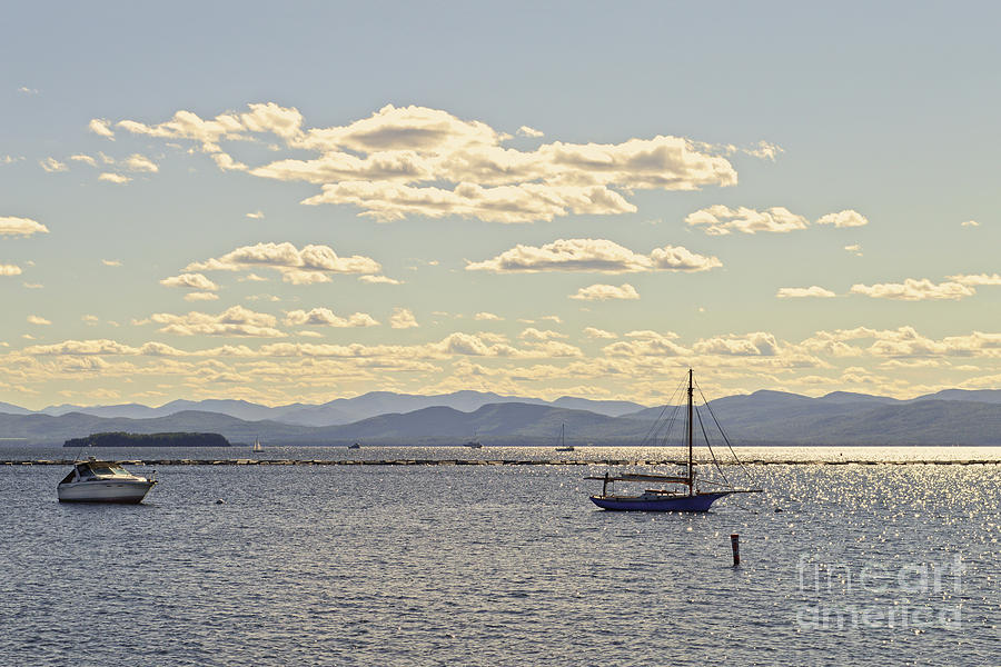 Boats On Lake Champlain Vermont Photograph