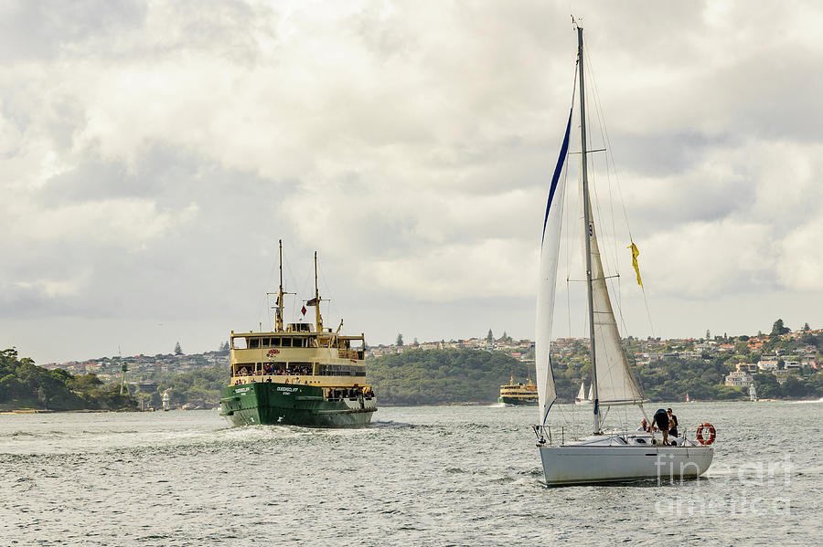 Boats on Sydney Harbour 01 Photograph by Werner Padarin
