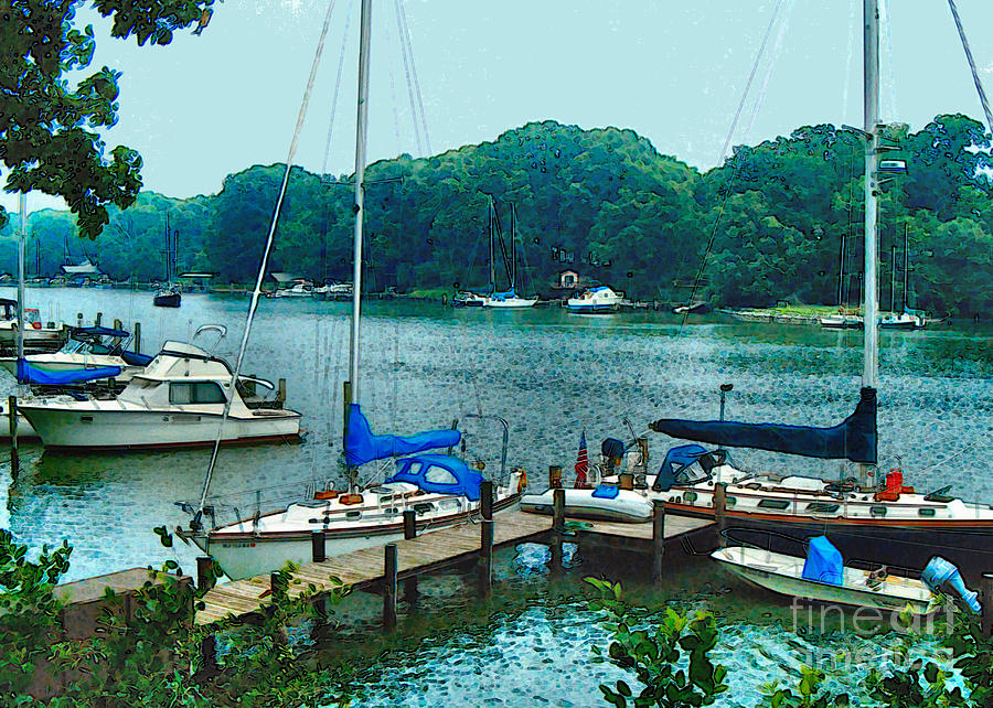 Boats on the Bay by Elinor Mavor Boats on the Bay by Elinor Mavor