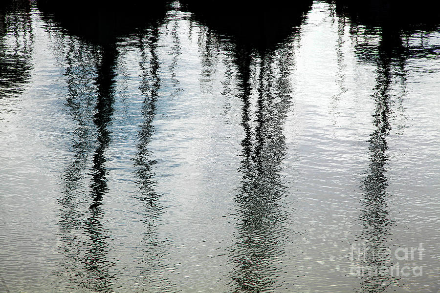 boats Reflection in water Photograph by Vladi Alon