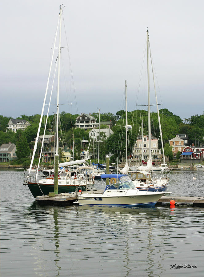 Boats Rocky Neck Art Colony Gloucester Massachusetts Photograph by Michelle Constantine