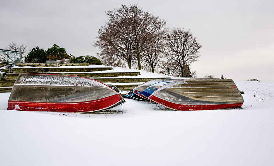 Boats waiting on Spring Photograph by James Canning