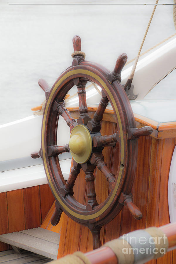 Boats wheel Photograph by Agnes Caruso