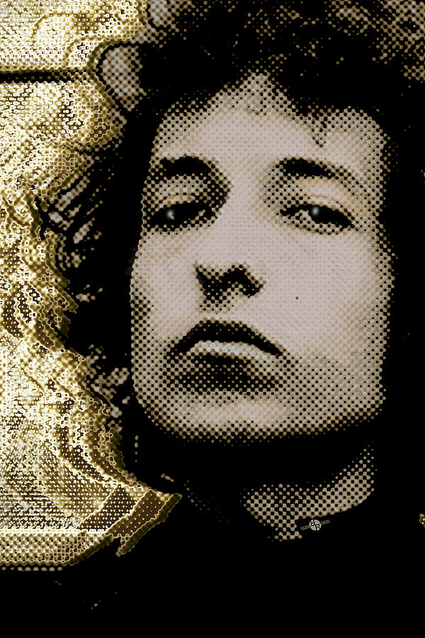 Bob Dylan 2 Vertical Painting by Tony Rubino