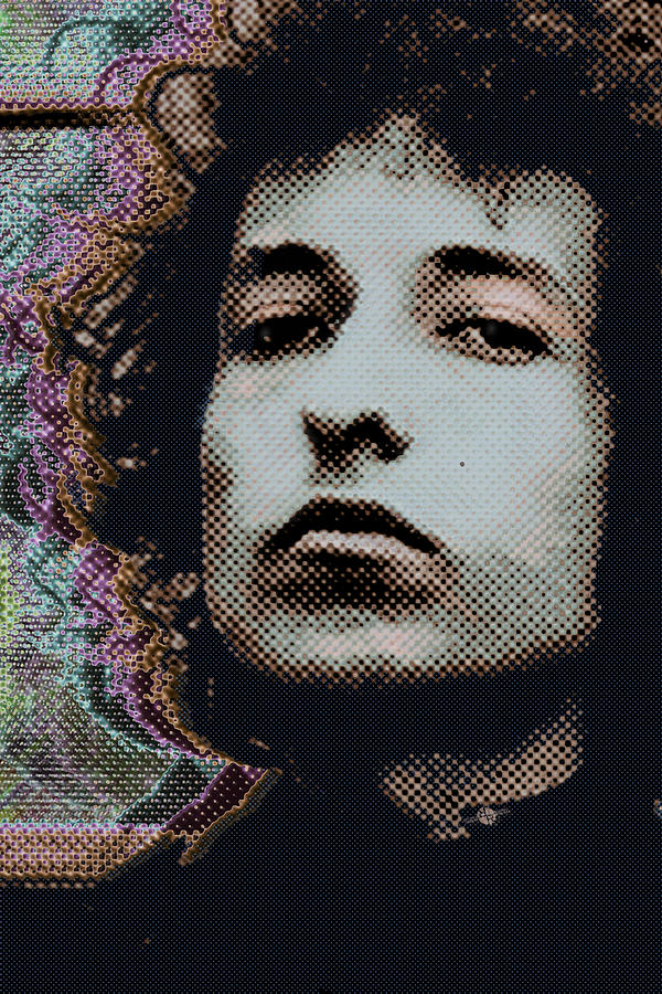 Bob Dylan 6 Vertical 2 Painting by Tony Rubino