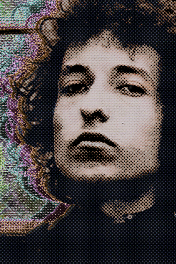 Bob Dylan 6 Vertical Painting by Tony Rubino