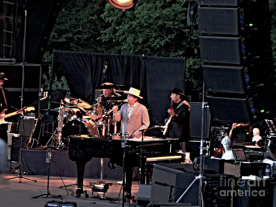 Bob Dylan  At Cuthberg Amphitheater in Eugene Photograph by Tanya Filichkin