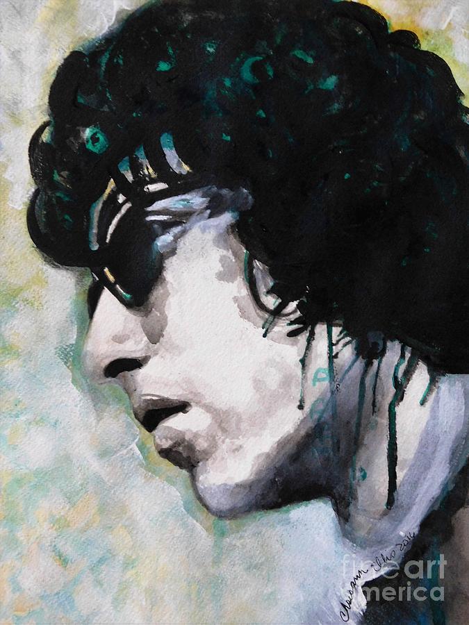 Bob Dylan Painting by Chrisann Ellis