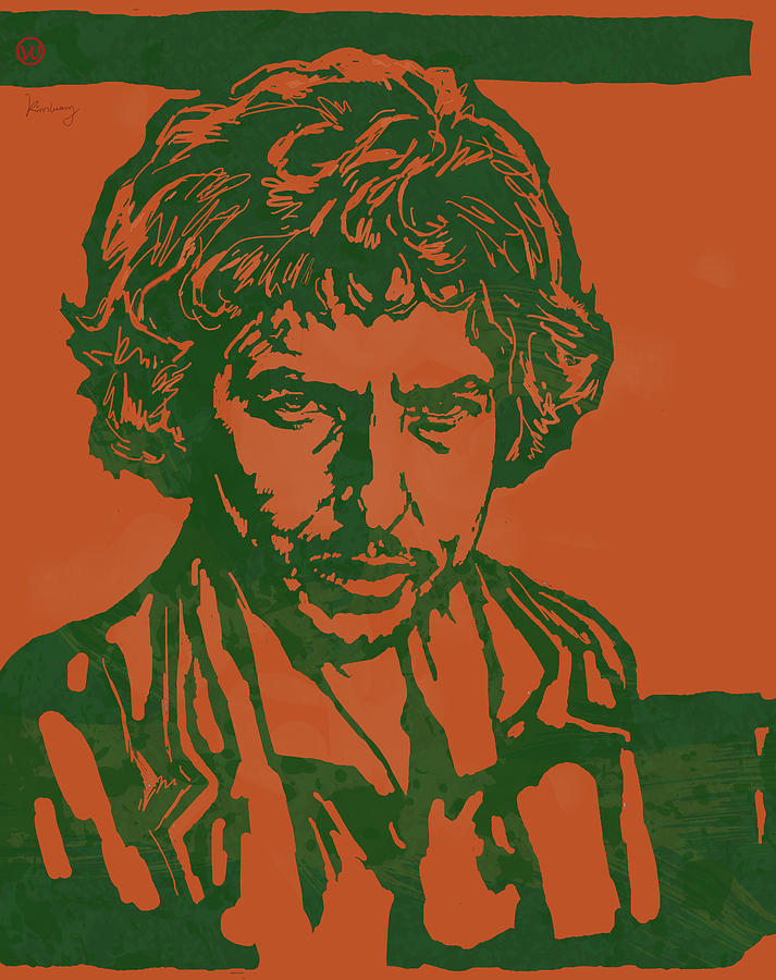 May 24 Drawing - Bob Dylan Pop Stylised Art Sketch Poster by Kim Wang