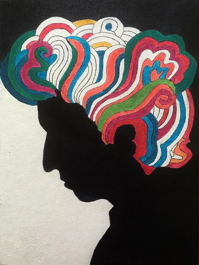 Bob Dylan Painting - Bob Dylan sans logo by John Cunnane