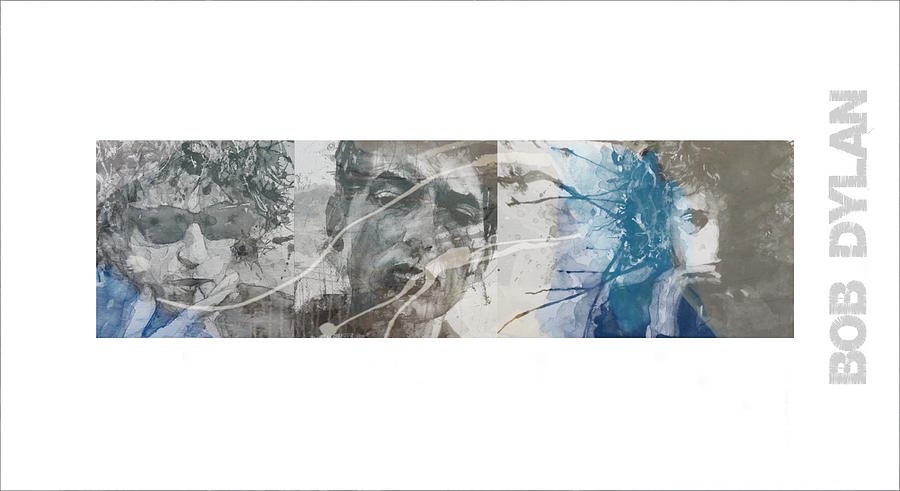 Bob Dylan Mixed Media - Bob Dylan Triptych by Paul Lovering