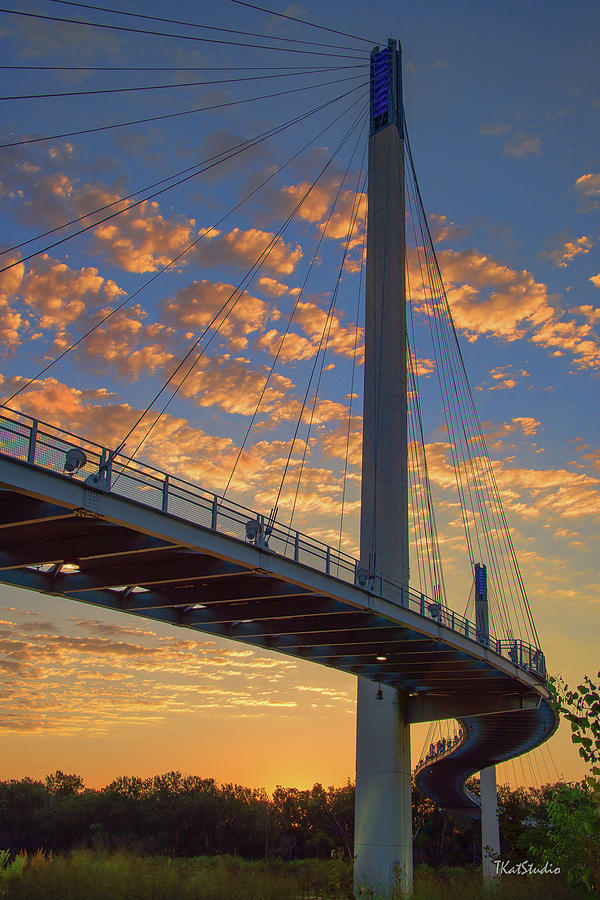 Bob Kerry Bridge at Sunrise Photograph by Tim Kathka