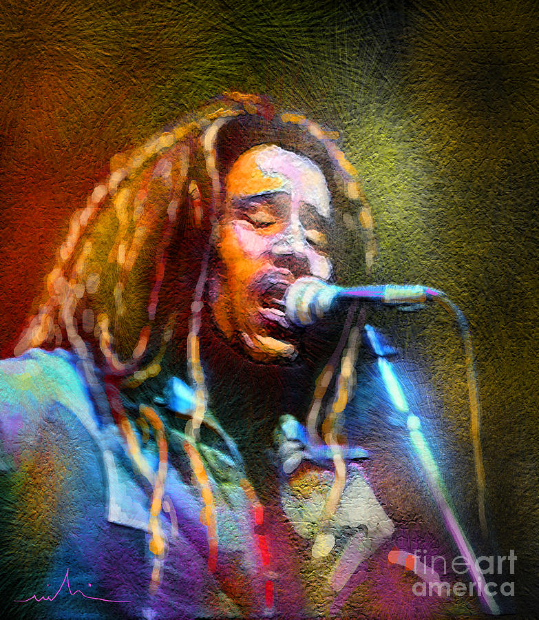 Bob Marley 02 Painting by Miki De Goodaboom